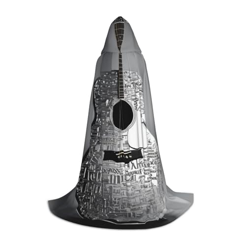 JEJEA Gitarrenmuster-Druck, Halloween, Cosplay, Weihnachten, Party, Outfits, Zauberer-Robe, Halloween, Umhang, Mittelalter-Renaissance JEJEA Gitarrenmuster-Druck, Halloween, Cosplay, Weihnachten, Party, Outfits, Zauberer-Robe, Halloween, Umhang, Mittelalter-Renaissance von JEJEA