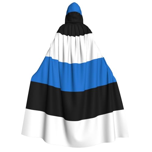 JEJEA Halloween-Kapuzenumhang mit Estland-Flagge, Unisex, für Cosplay, Weihnachten, Party, Geschenke, Hexen-Outfits JEJEA Halloween-Kapuzenumhang mit Estland-Flagge, Unisex, für Cosplay, Weihnachten, Party, Geschenke, Hexen-Outfits von JEJEA