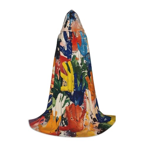 JEJEA Handabdruck für Kinder, Halloween, Cosplay, Weihnachten, Party, Outfits, Zauberer, Robe, Halloween, Umhang, Mittelalter Renaissance JEJEA Handabdruck für Kinder, Halloween, Cosplay, Weihnachten, Party, Outfits, Zauberer, Robe, Halloween, Umhang, Mittelalter Renaissance von JEJEA