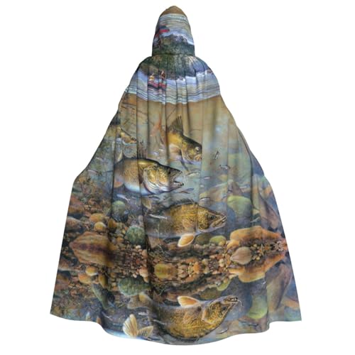 JEJEA Kapuzenumhang mit Fischermotiv, langer Umhang für Weihnachten, Halloween, Kostüme, Kapuzenumhang, Maskerade JEJEA Kapuzenumhang mit Fischermotiv, langer Umhang für Weihnachten, Halloween, Kostüme, Kapuzenumhang, Maskerade von JEJEA