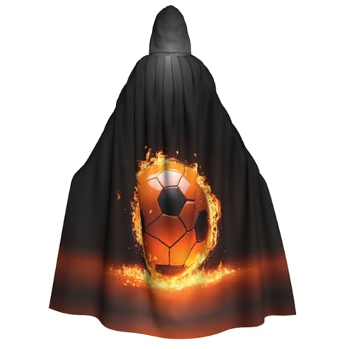 JEJEA Kapuzenumhang mit Fußballdruck, langer Umhang für Weihnachten, Halloween, Kostüme, Kapuzenumhang, Maskerade JEJEA Kapuzenumhang mit Fußballdruck, langer Umhang für Weihnachten, Halloween, Kostüme, Kapuzenumhang, Maskerade von JEJEA