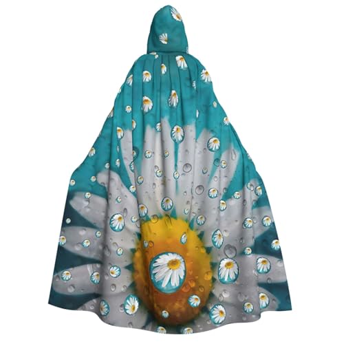 JEJEA Kapuzenumhang mit Gänseblümchen-Aufdruck, langer Umhang für Weihnachten, Halloween, Kostüme, Kapuzenumhang, Maskerade JEJEA Kapuzenumhang mit Gänseblümchen-Aufdruck, langer Umhang für Weihnachten, Halloween, Kostüme, Kapuzenumhang, Maskerade von JEJEA