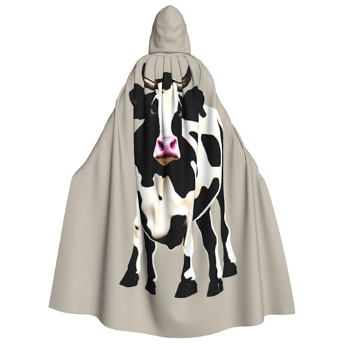 JEJEA Kapuzenumhang mit Kuhmotiv, lang, für Weihnachten, Halloween, Kostüme, Kapuzenumhang, Maskerade JEJEA Kapuzenumhang mit Kuhmotiv, lang, für Weihnachten, Halloween, Kostüme, Kapuzenumhang, Maskerade von JEJEA