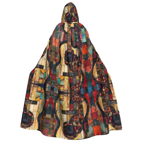 JEJEA Kapuzenumhang mit Kunstgitarre, langer Umhang für Weihnachten, Halloween, Kostüme, Kapuzenumhang, Maskerade JEJEA Kapuzenumhang mit Kunstgitarre, langer Umhang für Weihnachten, Halloween, Kostüme, Kapuzenumhang, Maskerade von JEJEA