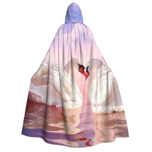 JEJEA Kapuzenumhang mit Schwanenherz, langer Umhang für Weihnachten, Halloween, Kostüme, Kapuzenumhang, Maskerade JEJEA Kapuzenumhang mit Schwanenherz, langer Umhang für Weihnachten, Halloween, Kostüme, Kapuzenumhang, Maskerade von JEJEA