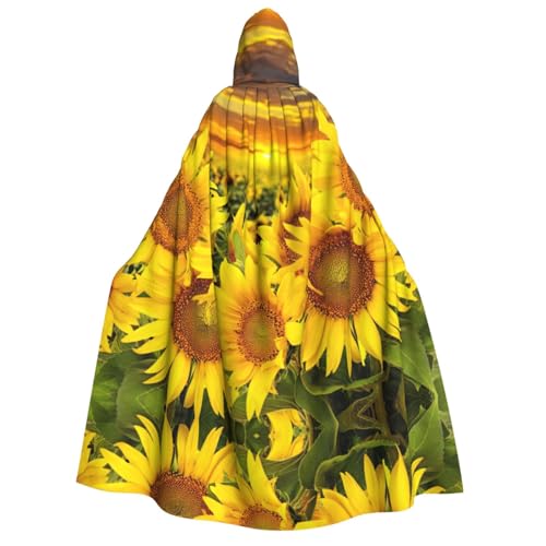 JEJEA Kapuzenumhang mit Sonnenblumenmuster, langer Umhang für Weihnachten, Halloween, Kostüme, Kapuzenumhang, Maskerade JEJEA Kapuzenumhang mit Sonnenblumenmuster, langer Umhang für Weihnachten, Halloween, Kostüme, Kapuzenumhang, Maskerade von JEJEA