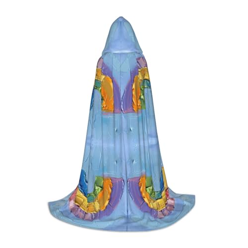 JEJEA Kleiner Regenbogen-Druck, Halloween, Cosplay, Weihnachten, Party, Outfits, Zauberer-Robe, Halloween, Umhang, Mittelalter-Renaissance JEJEA Kleiner Regenbogen-Druck, Halloween, Cosplay, Weihnachten, Party, Outfits, Zauberer-Robe, Halloween, Umhang, Mittelalter-Renaissance von JEJEA