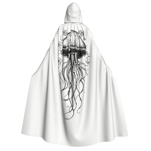 JEJEA Langer Umhang mit Quallenmuster für Weihnachten, Halloween, Umhang, Kostüme, Kapuzenumhang, Maskerade JEJEA Langer Umhang mit Quallenmuster für Weihnachten, Halloween, Umhang, Kostüme, Kapuzenumhang, Maskerade von JEJEA