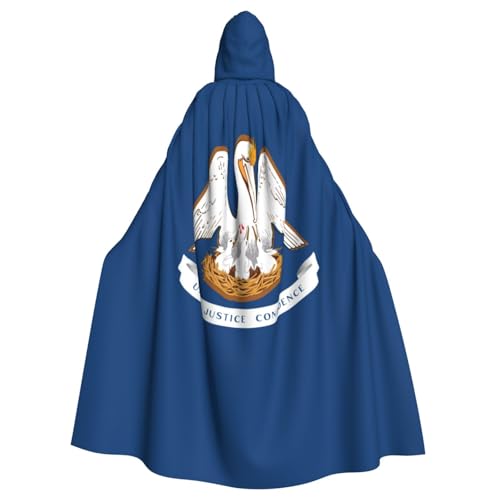 JEJEA Louisiana Uni Kapuzenumhang mit Staatsflagge, Renaissance, langer Umhang für Halloween, Cosplay-Kostüme JEJEA Louisiana Uni Kapuzenumhang mit Staatsflagge, Renaissance, langer Umhang für Halloween, Cosplay-Kostüme von JEJEA