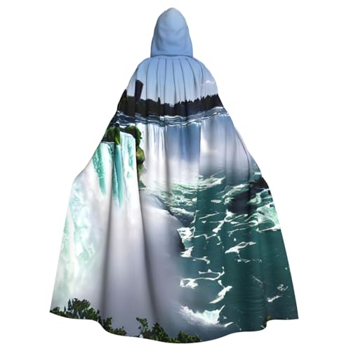 JEJEA Niagara Uni Kapuzenumhang Renaissance Kapuzenumhang Langer Umhang für Halloween Cosplay Kostüme von JEJEA