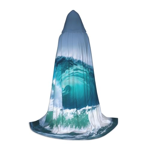 JEJEA Ozeanwellen-Druck, Halloween, Cosplay, Weihnachten, Party, Outfits, Zauberer-Robe, Halloween, Umhang, Mittelalter-Renaissance JEJEA Ozeanwellen-Druck, Halloween, Cosplay, Weihnachten, Party, Outfits, Zauberer-Robe, Halloween, Umhang, Mittelalter-Renaissance von JEJEA