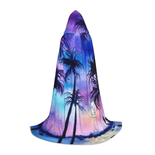 JEJEA Palmenmuster-Druck, Halloween, Cosplay, Weihnachten, Party, Outfits, Zauberer-Robe, Halloween, Umhang, Mittelalter-Renaissance JEJEA Palmenmuster-Druck, Halloween, Cosplay, Weihnachten, Party, Outfits, Zauberer-Robe, Halloween, Umhang, Mittelalter-Renaissance von JEJEA