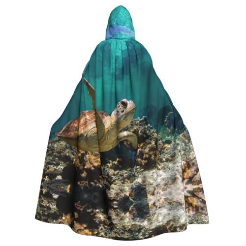 JEJEA Sea Turtle1 Uni Kapuzenumhang Renaissance Kapuzenumhang voller langer Umhang für Halloween Cosplay Kostüme JEJEA Sea Turtle1 Uni Kapuzenumhang Renaissance Kapuzenumhang voller langer Umhang für Halloween Cosplay Kostüme von JEJEA