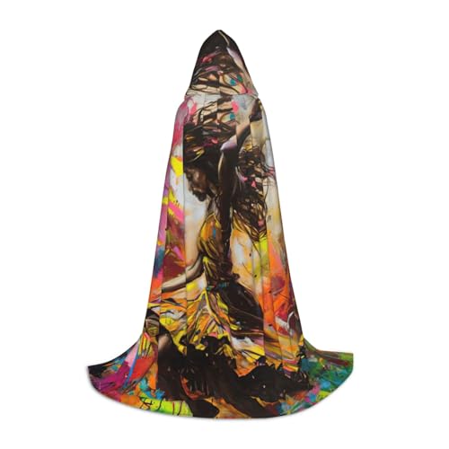 JEJEA Tanzen mit Musikdruck, Halloween, Cosplay, Weihnachten, Party, Outfits, Zauberer-Robe, Halloween, Umhang, Mittelalter-Renaissance JEJEA Tanzen mit Musikdruck, Halloween, Cosplay, Weihnachten, Party, Outfits, Zauberer-Robe, Halloween, Umhang, Mittelalter-Renaissance von JEJEA