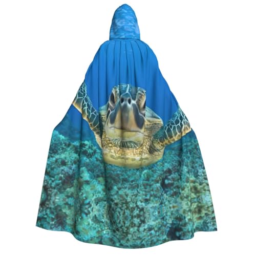 JEJEA Umhang mit Meeresschildkröten, langer Umhang für Weihnachten, Halloween, Kostüme, Kapuzenumhang, Maskerade JEJEA Umhang mit Meeresschildkröten, langer Umhang für Weihnachten, Halloween, Kostüme, Kapuzenumhang, Maskerade von JEJEA
