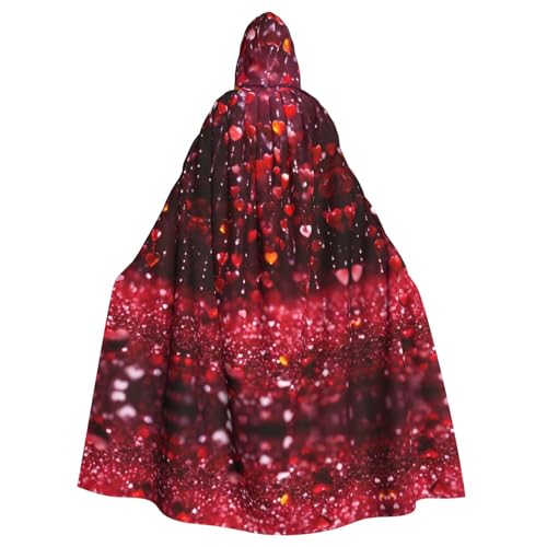 JEJEA Umhang mit abstraktem Herzaufdruck, Uni, Renaissance-Umhang, langer Umhang für Halloween, Cosplay-Kostüme JEJEA Umhang mit abstraktem Herzaufdruck, Uni, Renaissance-Umhang, langer Umhang für Halloween, Cosplay-Kostüme von JEJEA