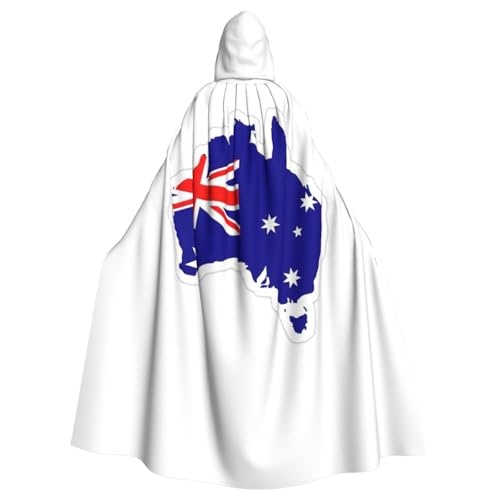 JEJEA Umhang mit australischer Flagge, Uni, Renaissance-Umhang, langer Umhang für Halloween, Cosplay-Kostüme JEJEA Umhang mit australischer Flagge, Uni, Renaissance-Umhang, langer Umhang für Halloween, Cosplay-Kostüme von JEJEA