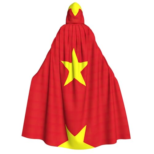JEJEA Umhang mit vietnamesischer Flagge, langer Umhang für Weihnachten, Halloween, Kostüme, Kapuzenumhang, Maskerade JEJEA Umhang mit vietnamesischer Flagge, langer Umhang für Weihnachten, Halloween, Kostüme, Kapuzenumhang, Maskerade von JEJEA