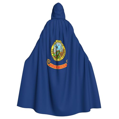 JEJEA Uni-Kapuzenumhang mit Flagge von Idaho, Renaissance, langer Umhang für Halloween, Cosplay-Kostüme JEJEA Uni-Kapuzenumhang mit Flagge von Idaho, Renaissance, langer Umhang für Halloween, Cosplay-Kostüme von JEJEA