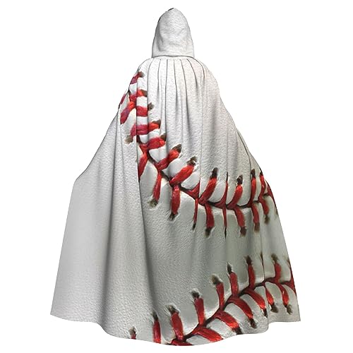 JEJEA Uni Kapuzenumhang mit Sportball, Baseball-Druck, Renaissance-Umhang, langer Umhang für Halloween, Cosplay-Kostüme JEJEA Uni Kapuzenumhang mit Sportball, Baseball-Druck, Renaissance-Umhang, langer Umhang für Halloween, Cosplay-Kostüme von JEJEA
