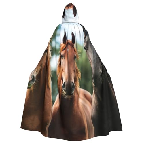 JEJEA Uni Kapuzenumhang mit Tiermotiven, Renaissance, langer Umhang für Halloween, Cosplay-Kostüme JEJEA Uni Kapuzenumhang mit Tiermotiven, Renaissance, langer Umhang für Halloween, Cosplay-Kostüme von JEJEA