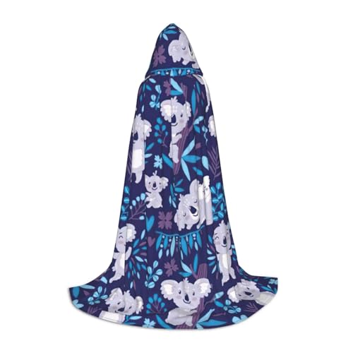 JEJEA Wunderschöner Koala-Druck, Halloween, Cosplay, Weihnachten, Party, Outfit, Zauberer-Robe, Halloween, Umhang, Mittelalter-Renaissance JEJEA Wunderschöner Koala-Druck, Halloween, Cosplay, Weihnachten, Party, Outfit, Zauberer-Robe, Halloween, Umhang, Mittelalter-Renaissance von JEJEA