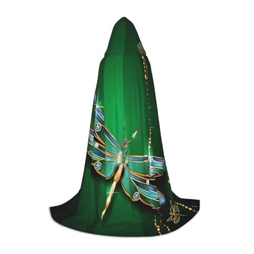 Jewel Libellen-Druck, Halloween, Cosplay, Weihnachten, Party, Outfits, Zauberer-Robe, Halloween, Umhang, Mittelalter-Renaissance Jewel Libellen-Druck, Halloween, Cosplay, Weihnachten, Party, Outfits, Zauberer-Robe, Halloween, Umhang, Mittelalter-Renaissance von JEJEA