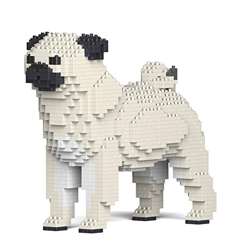 JEKCA | Pug 01S-M03 - Bausteine, Bausteine, Skulpturen zum Bauen, Sammeln, perfekte Geschenkidee von JEKCA