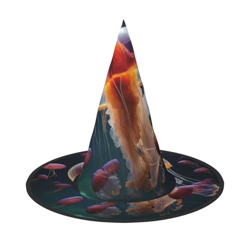 Halloween-Hut mit bunten Quallen, gruseliges Party-Accessoire, Karneval, Maskenbälle Halloween-Hut mit bunten Quallen, gruseliges Party-Accessoire, Karneval, Maskenbälle von JEKYDOSD