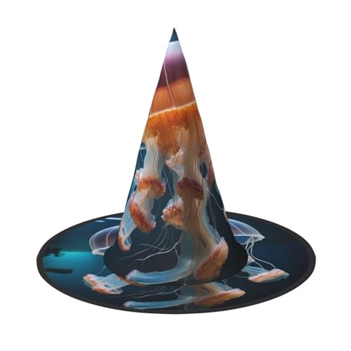 Halloween-Hut mit bunten Quallen, gruseliges Party-Accessoire, Karneval, Maskenbälle Halloween-Hut mit bunten Quallen, gruseliges Party-Accessoire, Karneval, Maskenbälle von JEKYDOSD