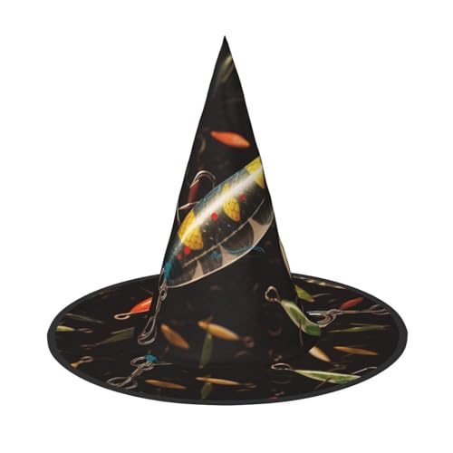 JEKYDOSD Angelköder Druck Halloween Hut Gruselparty Zubehör Karneval Maskerade Bälle von JEKYDOSD