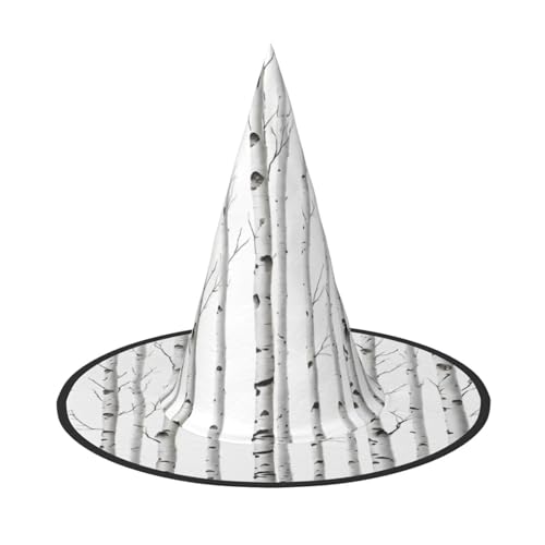 JEKYDOSD Birke Tree Print Halloween Hut Gruseliges Partyzubehör Karneval Maskerade Bälle JEKYDOSD Birke Tree Print Halloween Hut Gruseliges Partyzubehör Karneval Maskerade Bälle von JEKYDOSD