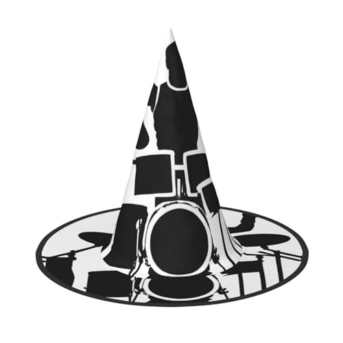 JEKYDOSD Drummer Print Halloween Hut Gruseliges Partyzubehör Karneval Maskerade Bälle von JEKYDOSD