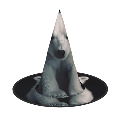 JEKYDOSD Eisbär-Druck, Halloween-Hut, gruseliges Party-Accessoire, Karneval, Maskeradebälle JEKYDOSD Eisbär-Druck, Halloween-Hut, gruseliges Party-Accessoire, Karneval, Maskeradebälle von JEKYDOSD