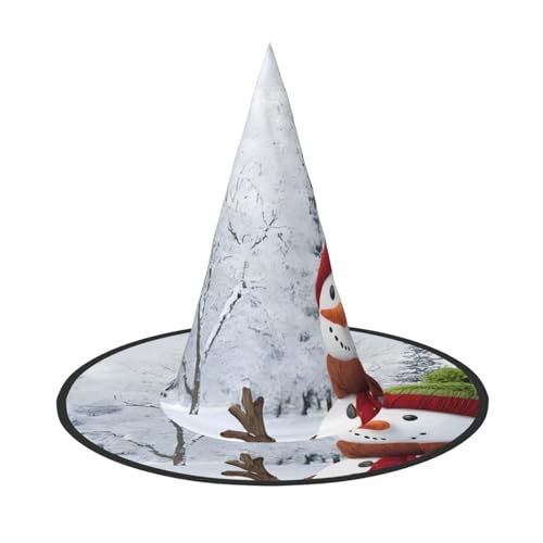JEKYDOSD Frohe Weihnachten mit fröhlichem Schneemann Druck Halloween Hut gruseliges Partyzubehör Karneval Maskerade Bälle JEKYDOSD Frohe Weihnachten mit fröhlichem Schneemann Druck Halloween Hut gruseliges Partyzubehör Karneval Maskerade Bälle von JEKYDOSD
