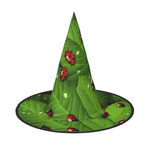 JEKYDOSD Halloween-Hut mit Blättern und Marienkäfern, gruseliges Party-Accessoire, Karnevals-Maskenbälle JEKYDOSD Halloween-Hut mit Blättern und Marienkäfern, gruseliges Party-Accessoire, Karnevals-Maskenbälle von JEKYDOSD