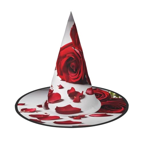 JEKYDOSD Halloween-Hut mit Rosendruck, gruseliges Party-Accessoire, Karneval, Maskerade-Bälle JEKYDOSD Halloween-Hut mit Rosendruck, gruseliges Party-Accessoire, Karneval, Maskerade-Bälle von JEKYDOSD