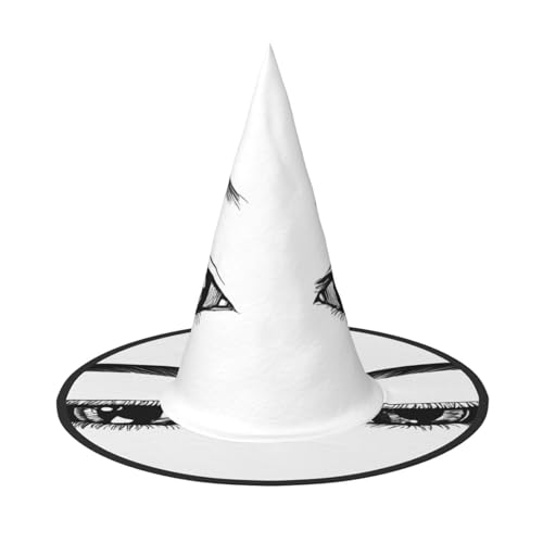 JEKYDOSD Halloween-Hut mit Wimpernaufdruck, gruseliges Partyzubehör, Karneval, Maskeradebälle JEKYDOSD Halloween-Hut mit Wimpernaufdruck, gruseliges Partyzubehör, Karneval, Maskeradebälle von JEKYDOSD