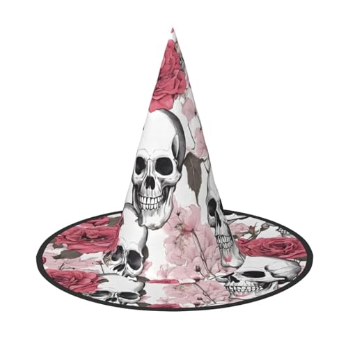 JEKYDOSD Halloween-Hut mit farbigen Totenköpfen, gruseliges Party-Accessoire, Karneval, Maskenbälle von JEKYDOSD