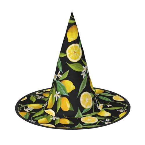 JEKYDOSD Halloween-Hut mit gelbem Zitronenmuster, gruseliges Party-Accessoire, Karneval, Maskerade-Bälle JEKYDOSD Halloween-Hut mit gelbem Zitronenmuster, gruseliges Party-Accessoire, Karneval, Maskerade-Bälle von JEKYDOSD