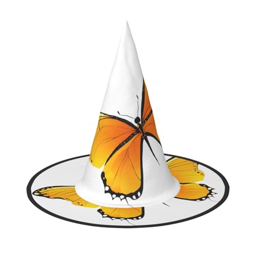 JEKYDOSD Hübscher Schmetterlings-Druck, Halloween-Hut, gruseliges Party-Accessoire, Karneval, Maskeradebälle JEKYDOSD Hübscher Schmetterlings-Druck, Halloween-Hut, gruseliges Party-Accessoire, Karneval, Maskeradebälle von JEKYDOSD