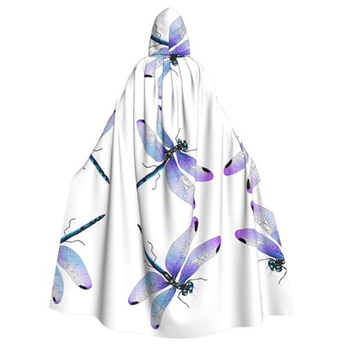 JEKYDOSD Kapuzenumhang für Erwachsene, Libellen-Druck, perfekt für Halloween, Rollenspiele, Maskerade und Kostümpartys JEKYDOSD Kapuzenumhang für Erwachsene, Libellen-Druck, perfekt für Halloween, Rollenspiele, Maskerade und Kostümpartys von JEKYDOSD