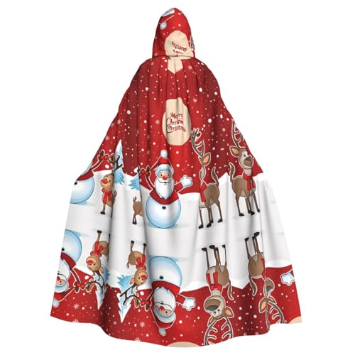 JEKYDOSD Kapuzenumhang mit Aufschrift "Merry Christmas", perfekt für Halloween, Rollenspiele, Maskerade und Kostümpartys JEKYDOSD Kapuzenumhang mit Aufschrift "Merry Christmas", perfekt für Halloween, Rollenspiele, Maskerade und Kostümpartys von JEKYDOSD