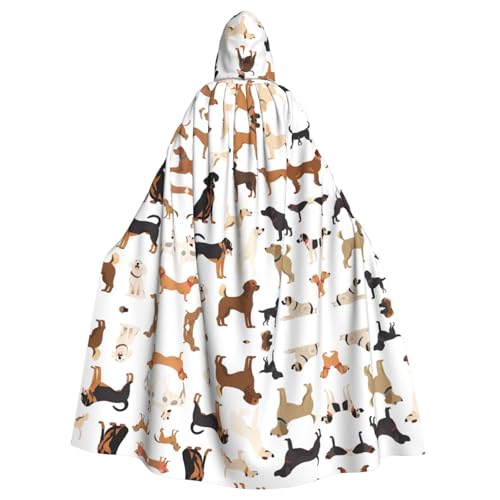 JEKYDOSD Kapuzenumhang mit Beagle-Hunde-Aufdruck, perfekt für Halloween, Rollenspiele, Maskerade und Kostümpartys JEKYDOSD Kapuzenumhang mit Beagle-Hunde-Aufdruck, perfekt für Halloween, Rollenspiele, Maskerade und Kostümpartys von JEKYDOSD
