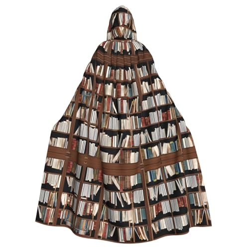JEKYDOSD Kapuzenumhang mit Bücher-Druck, perfekt für Halloween, Rollenspiele, Maskerade und Kostümpartys JEKYDOSD Kapuzenumhang mit Bücher-Druck, perfekt für Halloween, Rollenspiele, Maskerade und Kostümpartys von JEKYDOSD
