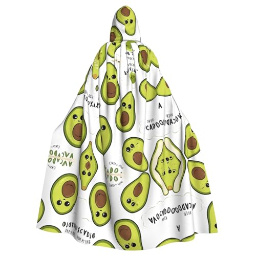JEKYDOSD Kapuzenumhang mit Cartoon-Birnen-Druck, perfekt für Halloween, Rollenspiele, Maskerade und Kostümpartys JEKYDOSD Kapuzenumhang mit Cartoon-Birnen-Druck, perfekt für Halloween, Rollenspiele, Maskerade und Kostümpartys von JEKYDOSD