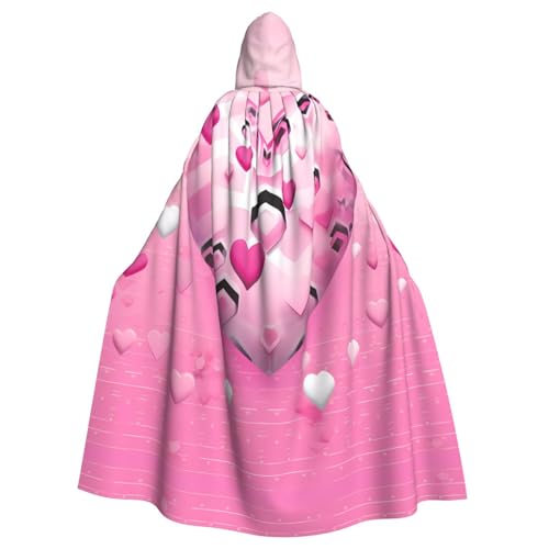 JEKYDOSD Kapuzenumhang mit Herz-Aufdruck, perfekt für Halloween, Rollenspiele, Maskerade und Kostümpartys JEKYDOSD Kapuzenumhang mit Herz-Aufdruck, perfekt für Halloween, Rollenspiele, Maskerade und Kostümpartys von JEKYDOSD