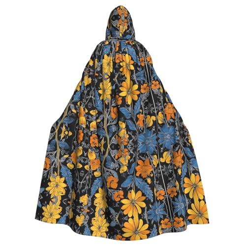 JEKYDOSD Kapuzenumhang mit Hippie-Muster, perfekt für Halloween, Rollenspiele, Maskerade und Kostümpartys JEKYDOSD Kapuzenumhang mit Hippie-Muster, perfekt für Halloween, Rollenspiele, Maskerade und Kostümpartys von JEKYDOSD