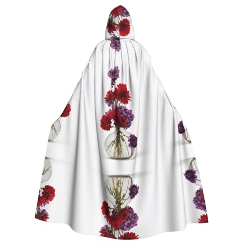 JEKYDOSD Kapuzenumhang mit Mohnblumen-Aufdruck, perfekt für Halloween, Rollenspiele, Maskerade und Kostümpartys JEKYDOSD Kapuzenumhang mit Mohnblumen-Aufdruck, perfekt für Halloween, Rollenspiele, Maskerade und Kostümpartys von JEKYDOSD