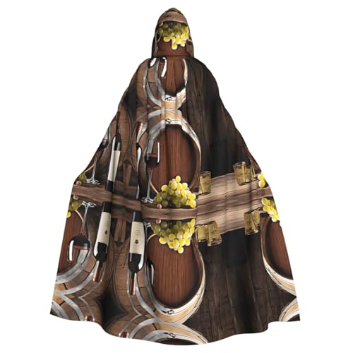 JEKYDOSD Kapuzenumhang mit Rotweinkeller-Druck, perfekt für Halloween, Rollenspiele, Maskerade und Kostümpartys JEKYDOSD Kapuzenumhang mit Rotweinkeller-Druck, perfekt für Halloween, Rollenspiele, Maskerade und Kostümpartys von JEKYDOSD